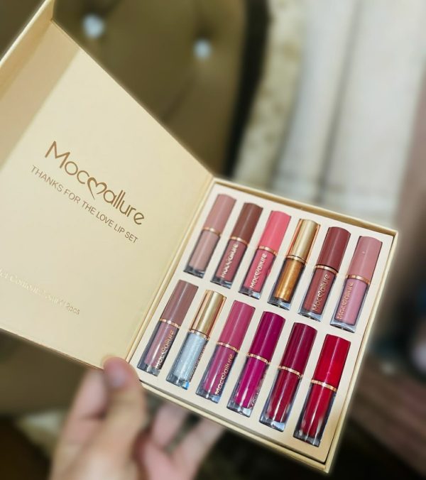 12 Pcs Mocallure Transparent Clear Lip Gloss | High Pigment Lipgloss Set | Best Quality Lipgloss Set