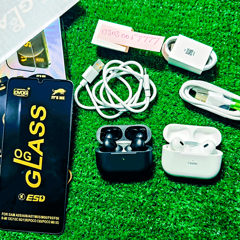 AirPods Pro 2 Wireless Earbuds + FREE 6AM Fast Charging Cable & Gorilla Glass | Limited Offer | d 1