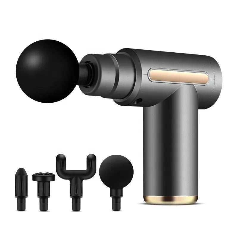 Blueidea Professional Massage Gun – Deep Tissue Muscle Massager (Model BLD-720) with 4 Replaceable Heads and Adjustable Multi-Speed Intensity /04