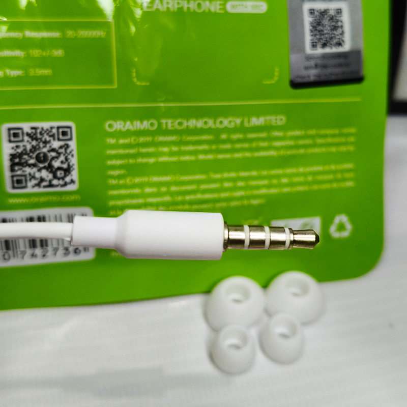 Oraimo Original Handsfree | Deep Bass Sound | High-Quality Mic | Best for Music & Gaming | 39