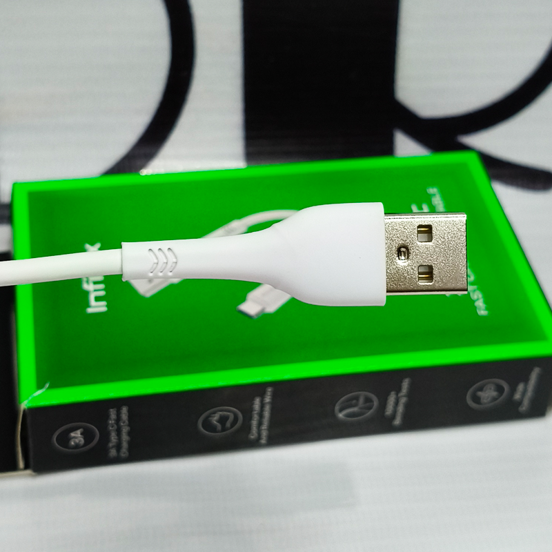 Infinix Original 3M Type-C Fast Charging Cable | High-Speed Data + Durable Long Length | 43