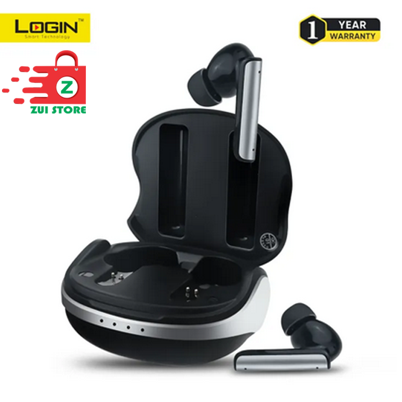 LOGIN LT-WB6 Earbuds ANC & ENC Option- Music Time 14 Hours- High Definition Sound Quality- Noise Cancellation- Support Mic- Wireless Headphones 🎧🔥