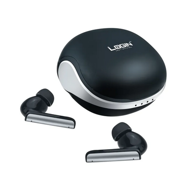 LOGIN LT-WB6 Earbuds ANC & ENC Option- Music Time 14 Hours- High Definition Sound Quality- Noise Cancellation- Support Mic- Wireless Headphones 🎧🔥