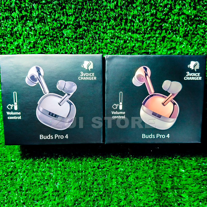 Buds Pro 4 Wireless Earbuds – Volume Control | 3 Voice Changer Modes | Long Battery | 69