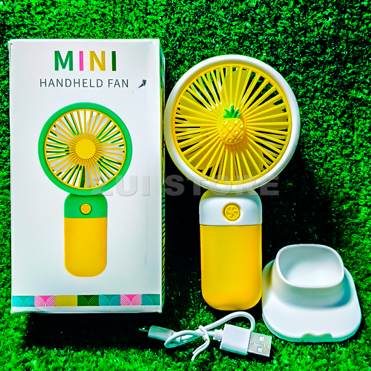 Portable Mini Hand Fan | Rechargeable Cooling Fan | Lightweight & Quiet Fan for Daily Use, College & Travel | 82
