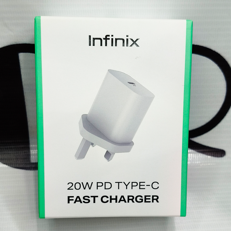Infinix Original 20W PD Type-C Fast Charging Adapter | Super Fast Charging | Safe & Durable |  42
