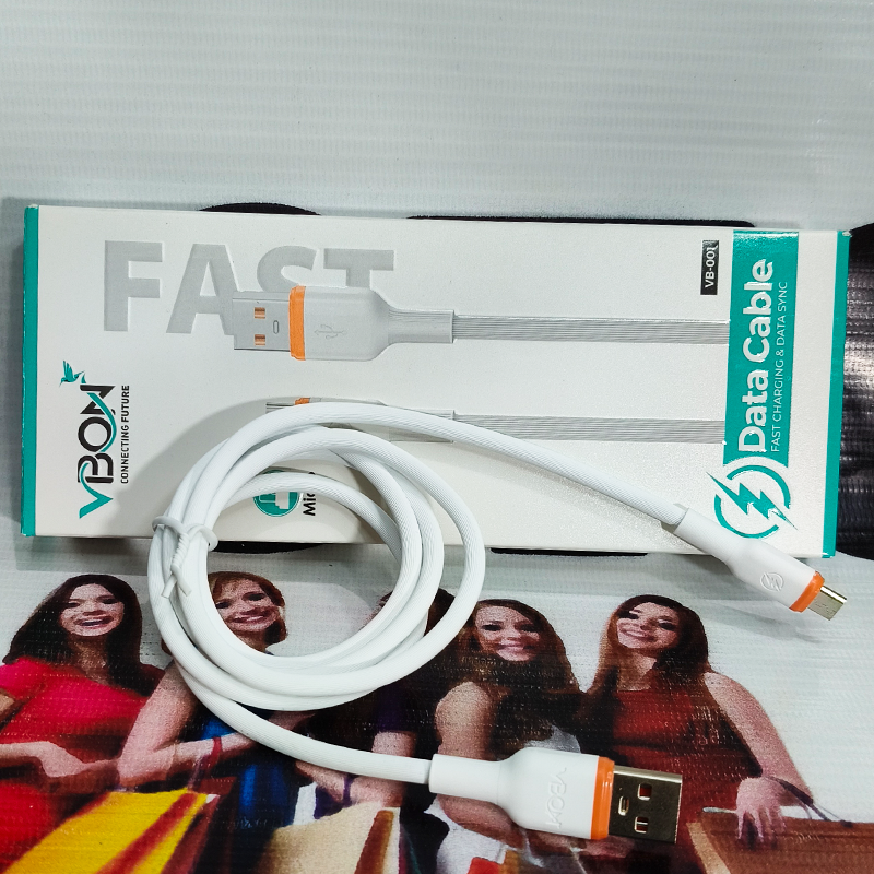 V BON Micro Fast Charging Cable | Super Speed Data & Charging + Free 6AM Cable |  33