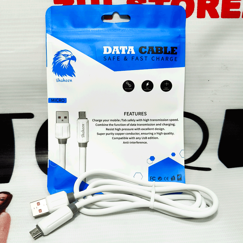 Shaheen 100W Fast Charging Micro Cable – High-Speed, Durable & Reliable | 23