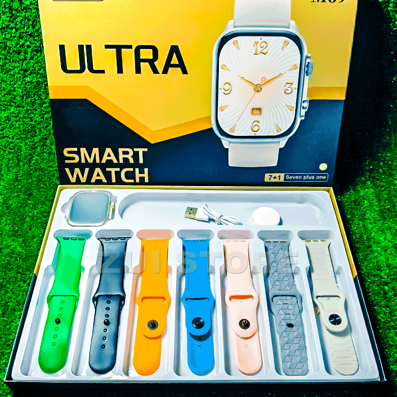 M 69 |  Ultra Smart Watch | 7 Straps Included | Bluetooth Calling | Large Display | Premium Budget Smartwatch |  77