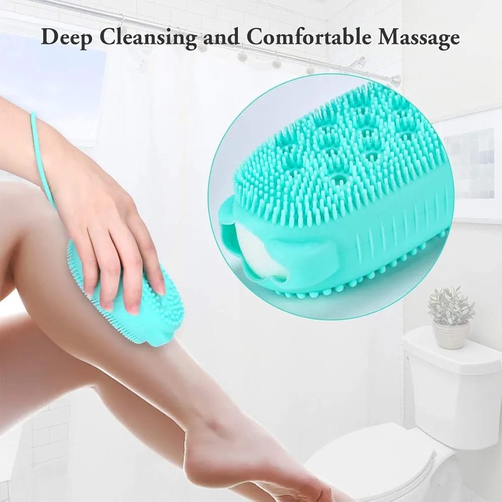 Bubble Bath Brush – Double-Sided  Silicone Body Brush with Quick Foaming Sponge, Gentle Exfoliation & Massage for All Skin Types /02