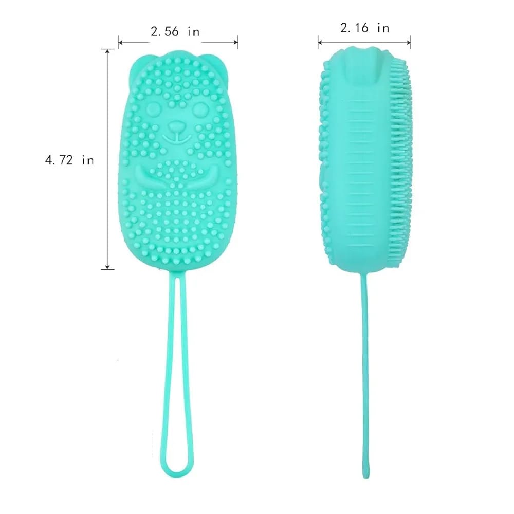 Bubble Bath Brush – Double-Sided  Silicone Body Brush with Quick Foaming Sponge, Gentle Exfoliation & Massage for All Skin Types /02