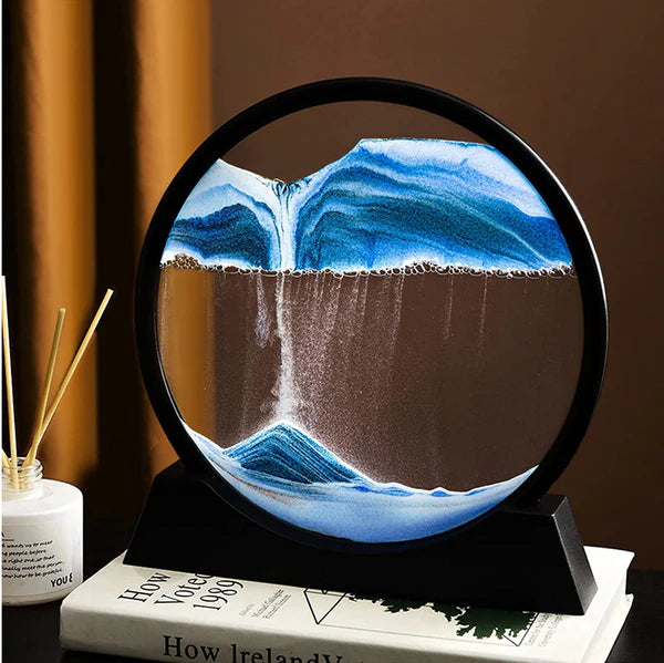 Moving Sand Art Picture – 3D Dynamic Deep Sea Sandscape with Display Stand / 01