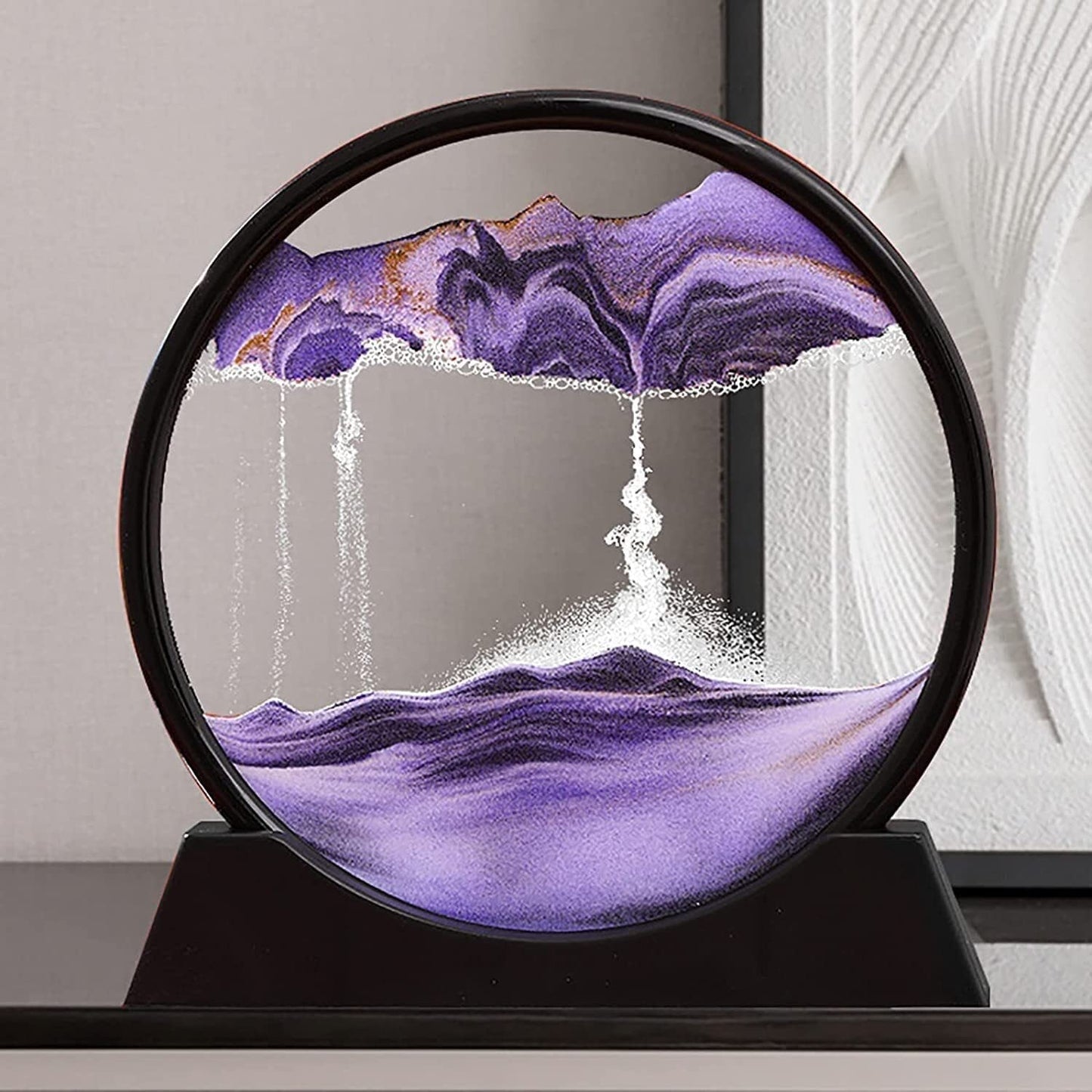 Moving Sand Art Picture – 3D Dynamic Deep Sea Sandscape with Display Stand / 01