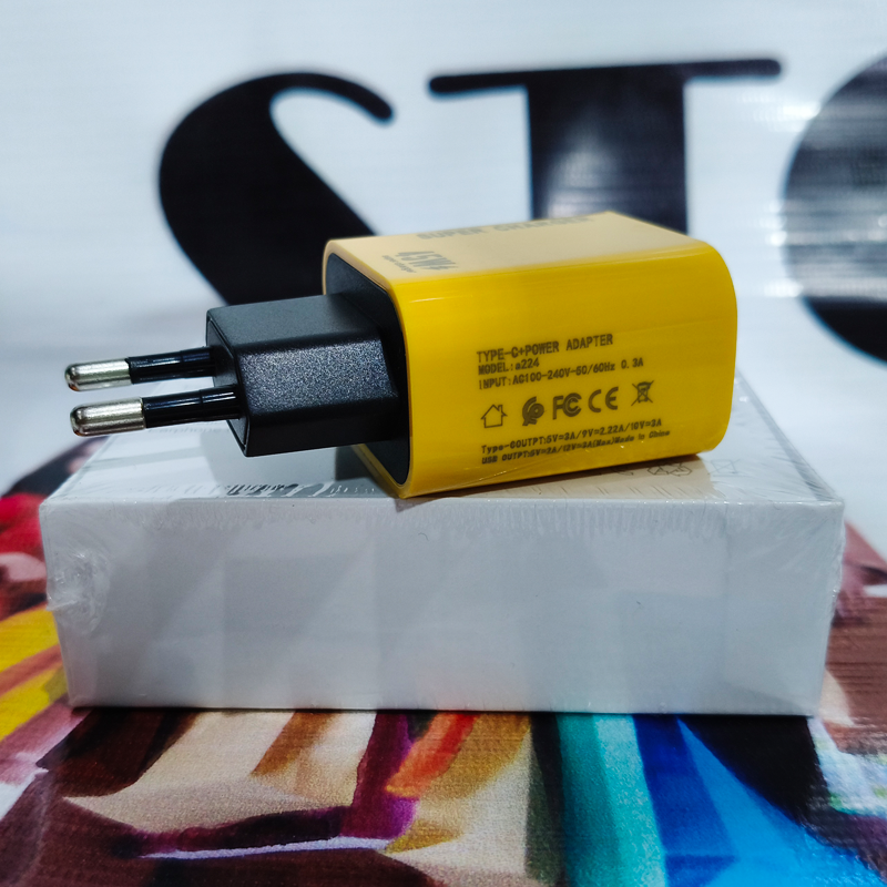 Super Charger 45W PD Adapter + Free 6AM Type-C Cable  |  30