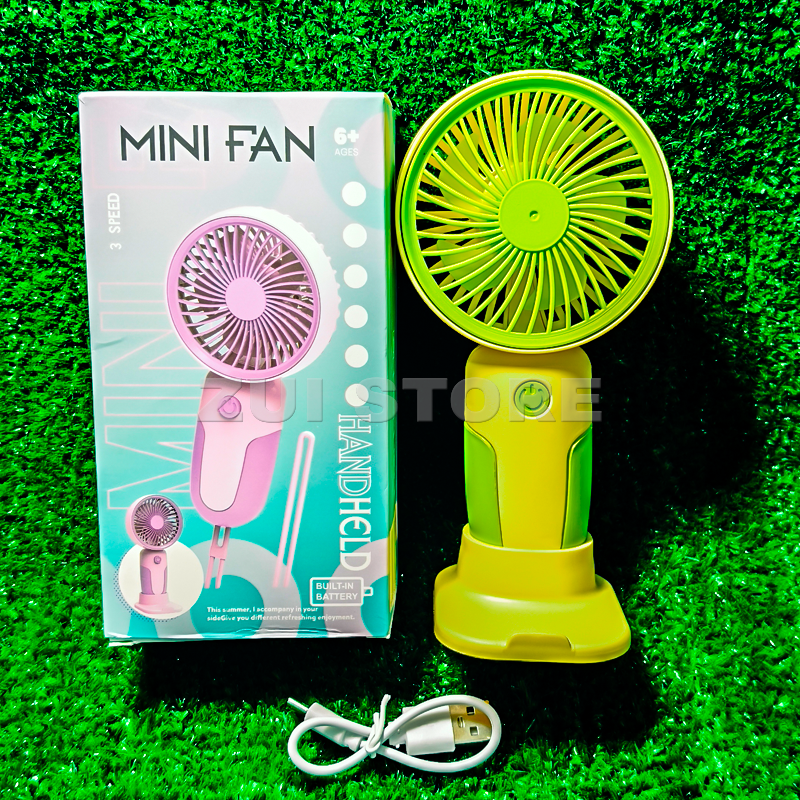 Portable Mini Hand Fan Rechargeable | 3 Speed Cooling Fan | Pocket Size Quiet Fan for Girls, College & Travel Use | 81