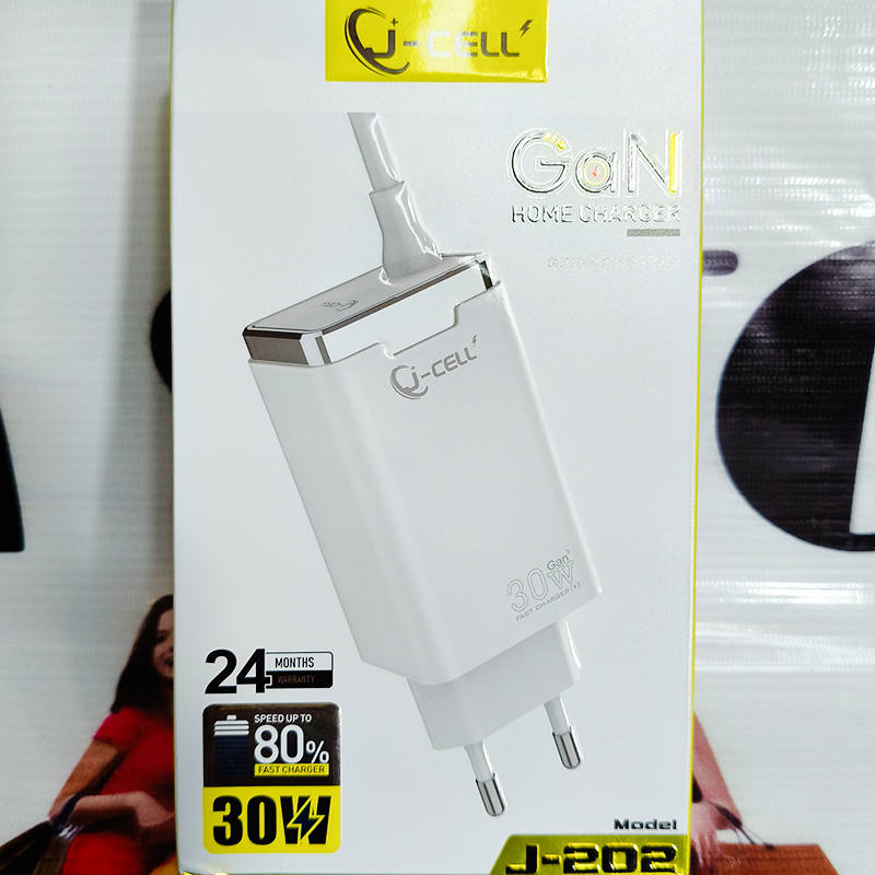 J Cell J202 Full Fast Type-C Quick Charger – Smart & Safe Power | 01