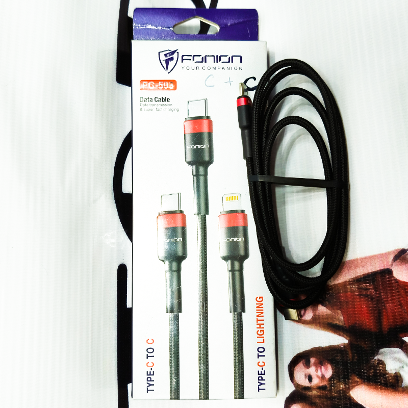 Fonion Type-C to Type-C Fast Charging Cable – Super Speed & Durable Quality |  20