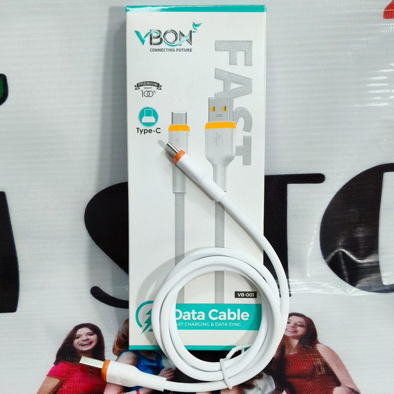 V BON Type-C Fast Charging Cable | Super Speed Data & Charging + Free 6AM Cable