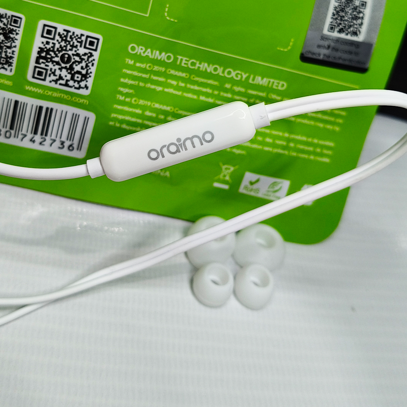 Oraimo Original Handsfree | Deep Bass Sound | High-Quality Mic | Best for Music & Gaming | 39