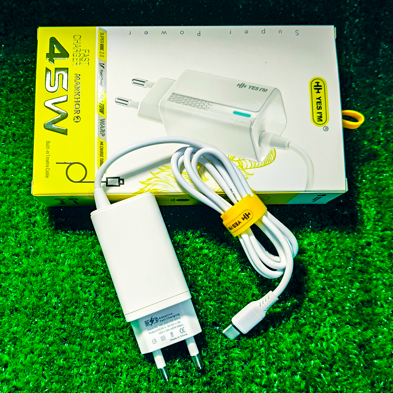 45W Super Fast Type-C Charger | SuperVOOC / WARP / Mi Turbo | Free Gorilla (OG) Glass |  D 2