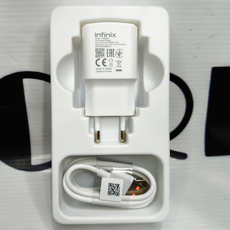 Infinix Original 18W Fast Charger + Data Cable | 100% Genuine | Safe & Efficient | 37