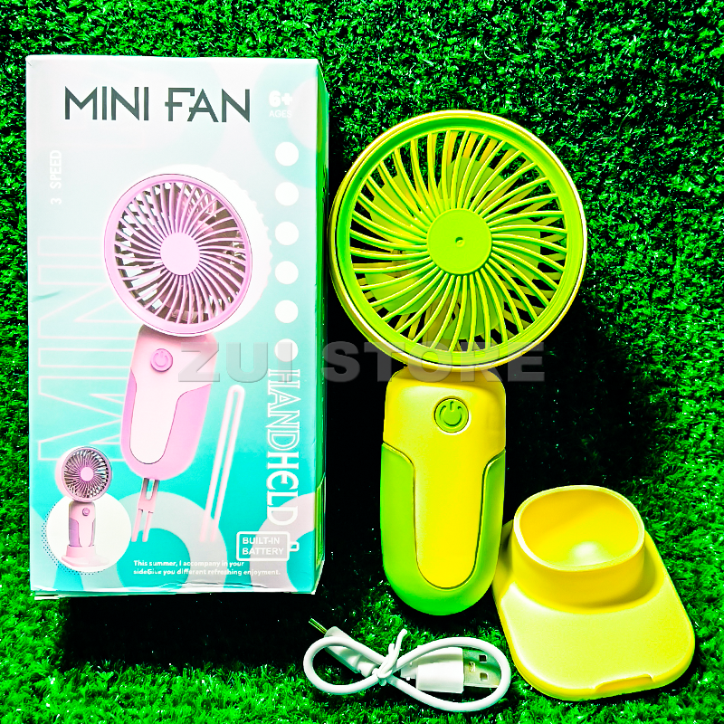 Portable Mini Hand Fan Rechargeable | 3 Speed Cooling Fan | Pocket Size Quiet Fan for Girls, College & Travel Use | 81