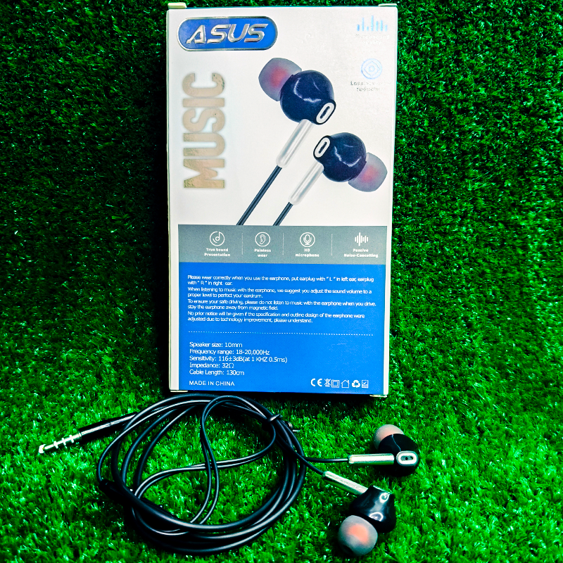 ASUS Original Handsfree | HD Sound Quality | Deep Bass | Clear Mic | Comfortable Fit | 49
