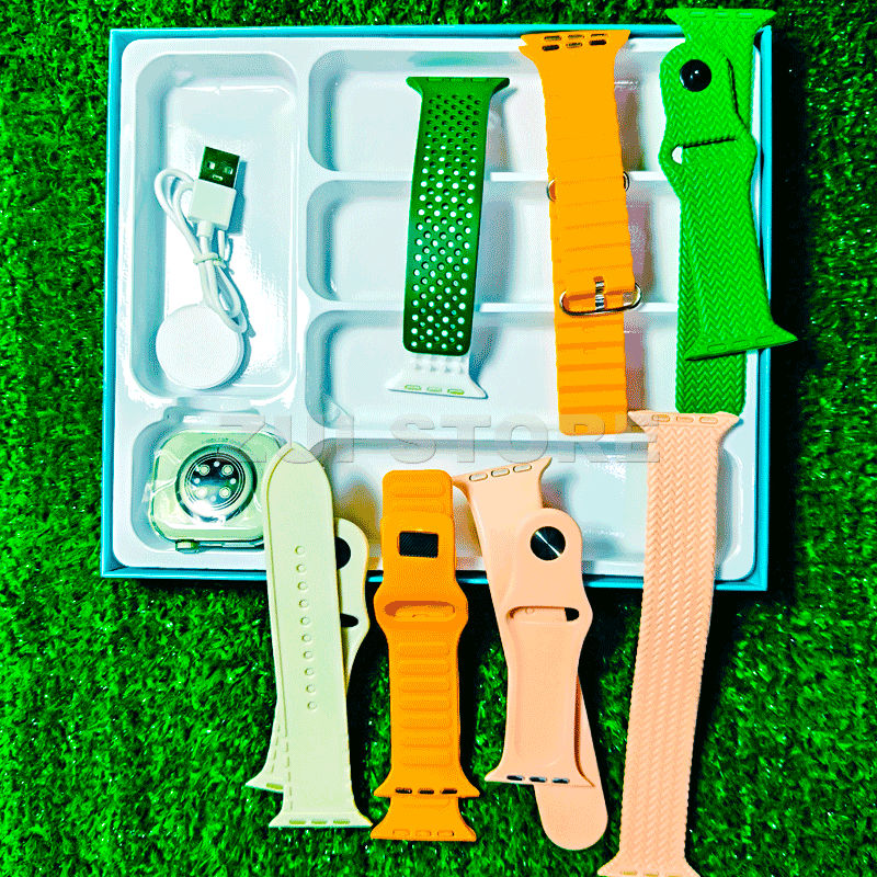 WS-80 |  7-in-1 Smart Watch Combo | 7 Stylish Straps Included | Fitness Tracker | Bluetooth Calling | Best Value Deal |  71