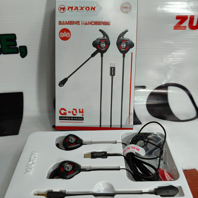 Maxon G04 Type-C Gaming Handsfree | Clear Sound, Comfortable Fit, Perfect for PUBG & Calls | 06