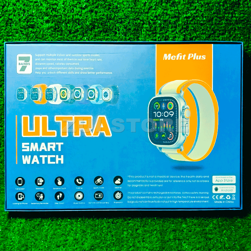 H 27 plus |  Ultra Smart Watch | 7 Straps Included | Bluetooth Calling | Large Display | Premium Budget Smartwatch |  76
