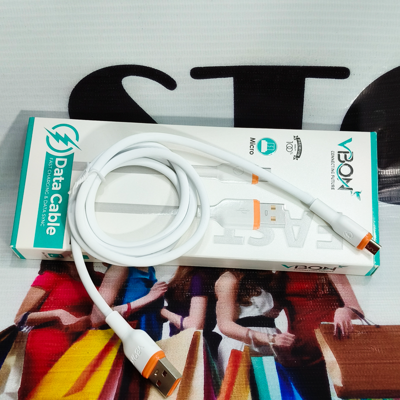 V BON Micro Fast Charging Cable | Super Speed Data & Charging + Free 6AM Cable |  33