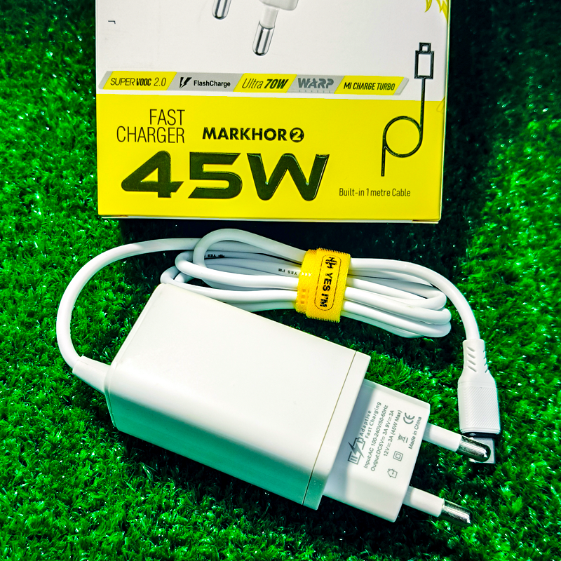45W Super Fast Type-C Charger | SuperVOOC / WARP / Mi Turbo | Free Gorilla (OG) Glass |  D 2