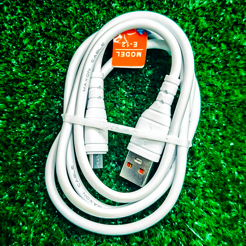 Maxon E12 Micro USB Fast Charging Cable | High Speed Data Sync | Durable Android Cable |  50