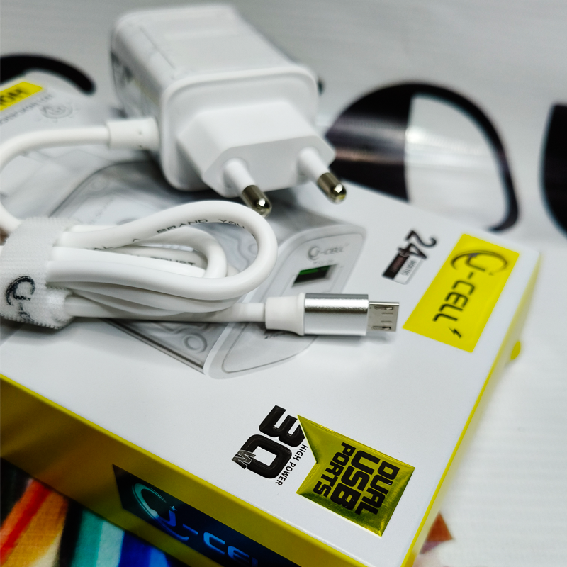 J-Cell 30W Fast Charger ⚡ | With Micro USB Cable – Super Fast & Reliable | 09
