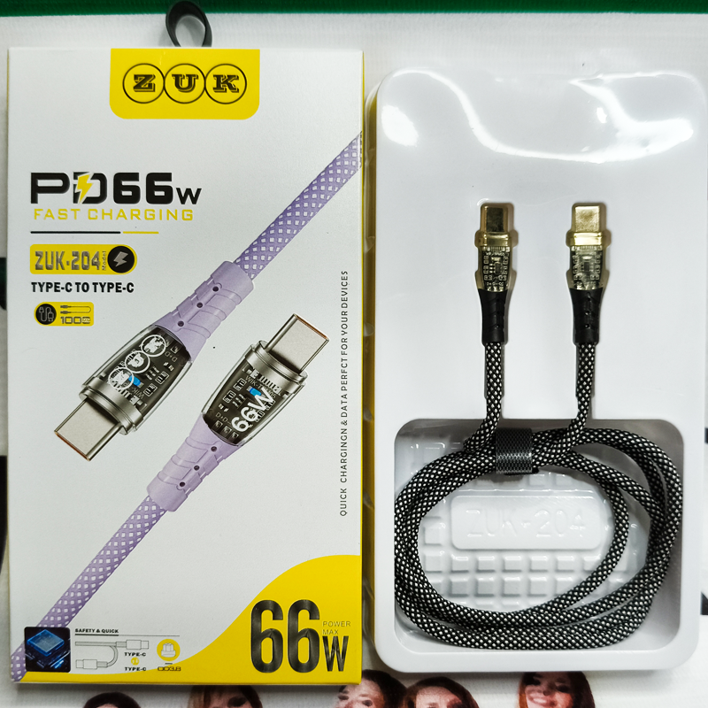 66W Type-C to Type-C Fast Charging Cable ⚡ | Super Speed & Durable – Zui Store | 08