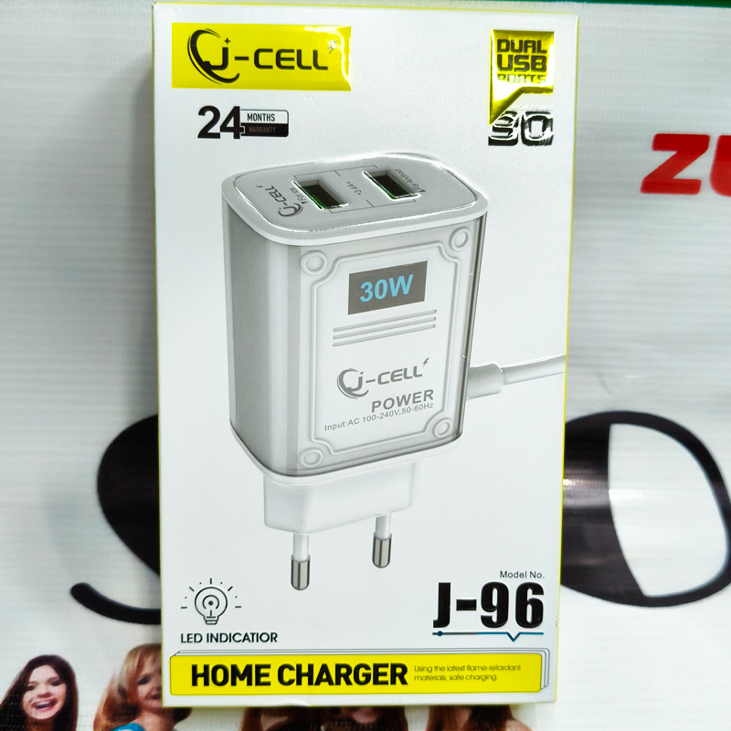 J-Cell 30W Fast Charger ⚡ | With Micro USB Cable – Super Fast & Reliable | 09