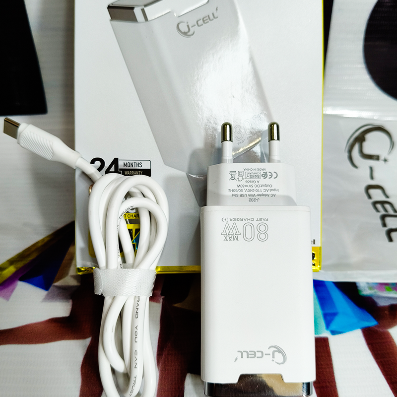 J Cell J202 Full Fast Type-C Quick Charger – Smart & Safe Power | 01