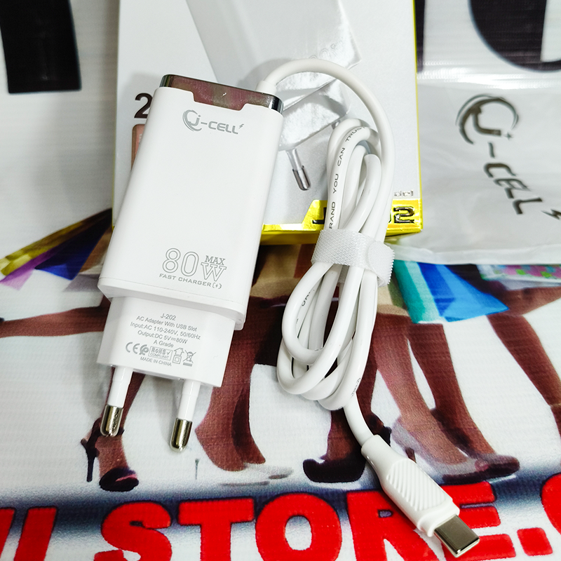 J Cell J202 Full Fast Type-C Quick Charger – Smart & Safe Power | 01