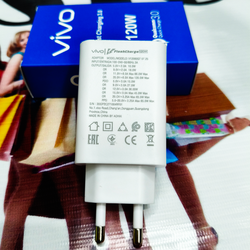 ⚡ Vivo 120W Super Fast Charger – Ultra Speed Power Adapter for All Vivo Devices