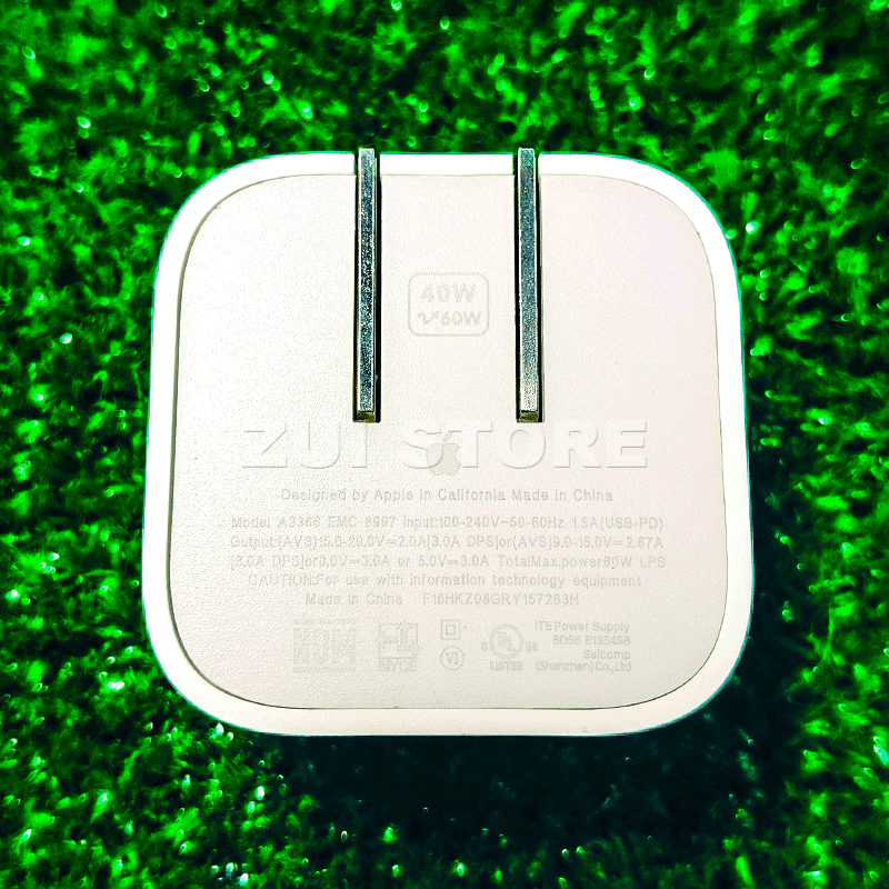 Original 40W Dynamic Power Adapter | 60W Max Fast Charger for iPhone |  59