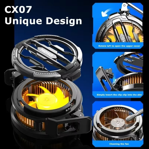 Memo Cx07 Mobile Phone Magnetic – Cooling Fan Radiator Cool Heat Absorber For Ios Iphone Android ( Random Color )