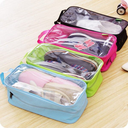 1 Peice Portable Travel Storage Bag Shoes Organizer / Shoe Zipper Organizer | Travel Shoes Organizer Storage Bag (random Color)