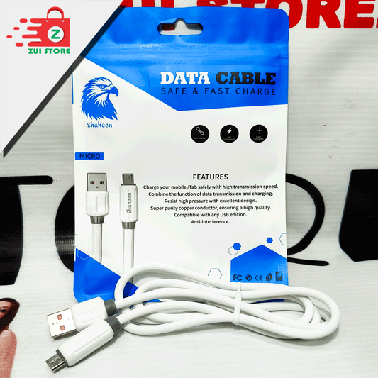 Shaheen 100W Fast Charging Micro Cable – High-Speed, Durable & Reliable | 23