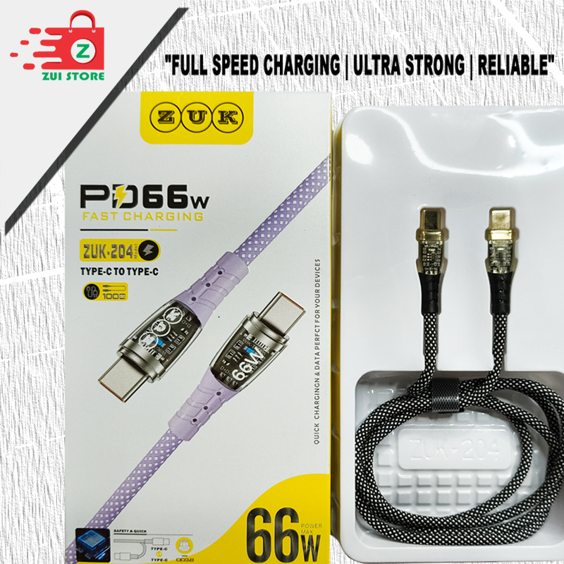 66W Type-C to Type-C Fast Charging Cable ⚡ | Super Speed & Durable – Zui Store | 08