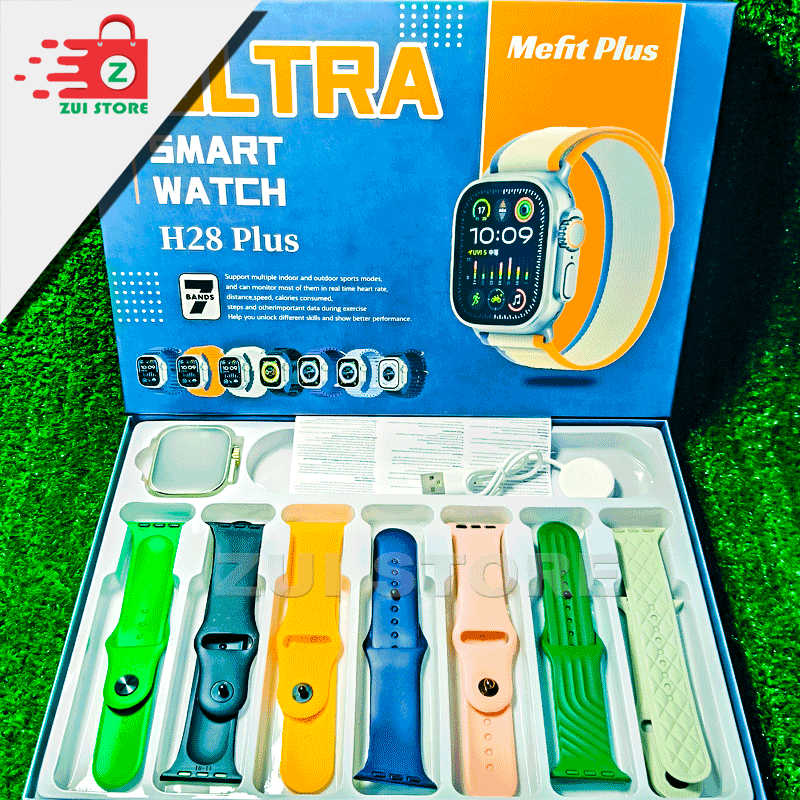 H 27 plus |  Ultra Smart Watch | 7 Straps Included | Bluetooth Calling | Large Display | Premium Budget Smartwatch |  76