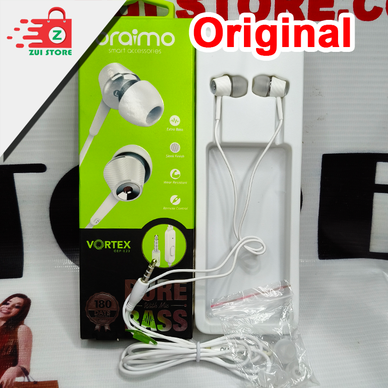 Oraimo Original Handsfree | Deep Bass • Clear Mic • High-Quality Sound | Best for Music & Gaming | 41