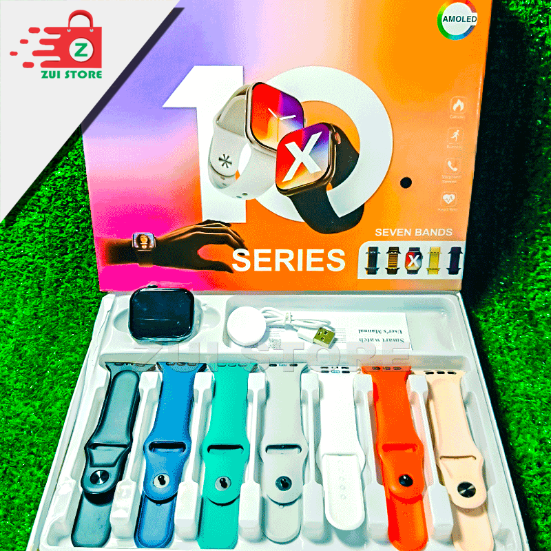 Tltm - M1000 |  7-in-1 Smart Watch Combo | 7 Stylish Straps Included | Fitness Tracker | Bluetooth Calling | Best Value Deal |  78