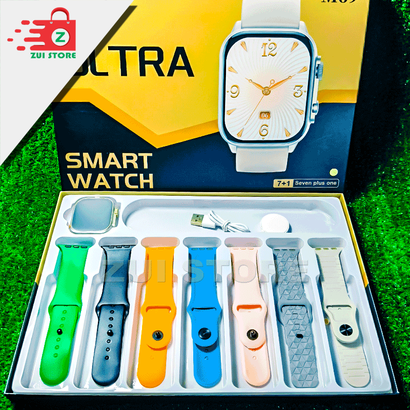 M 69 |  Ultra Smart Watch | 7 Straps Included | Bluetooth Calling | Large Display | Premium Budget Smartwatch |  77
