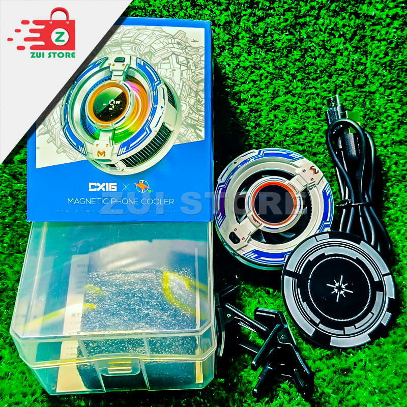 MEMO CX15 Magnetic Mobile Cooler 15W | Digital Display Temperature Cooling Fan | Ultra Silent Gaming Radiator for iPhone & Android |  83