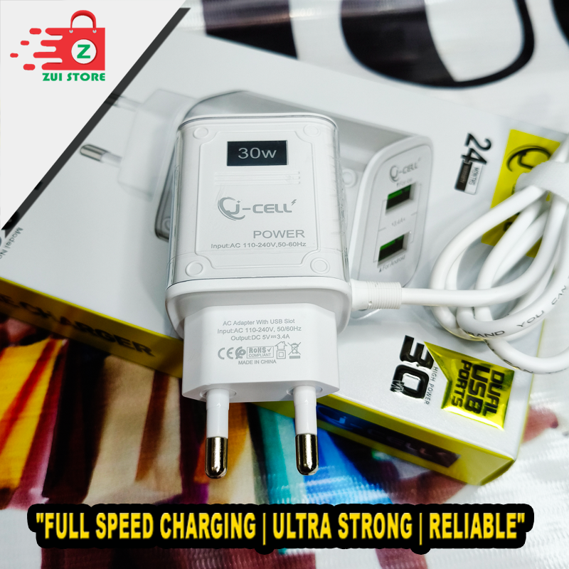 J-Cell 30W Fast Charger ⚡ | With Micro USB Cable – Super Fast & Reliable | 09